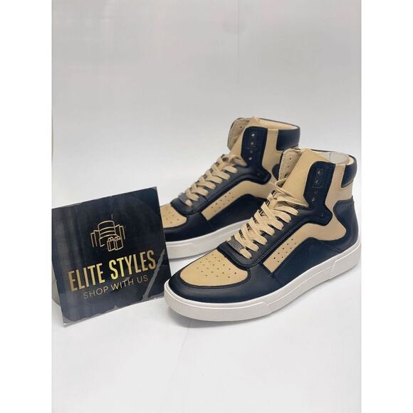 I.N.C. International Concepts Men's Keanu High Top Sneakers - Black/Tan 8M - Picture 4 of 8